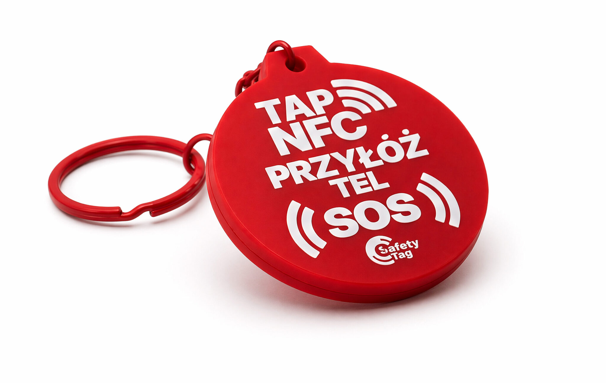 Safety Tag Okrągły - brelok NFC dla osoby i przedmiotu